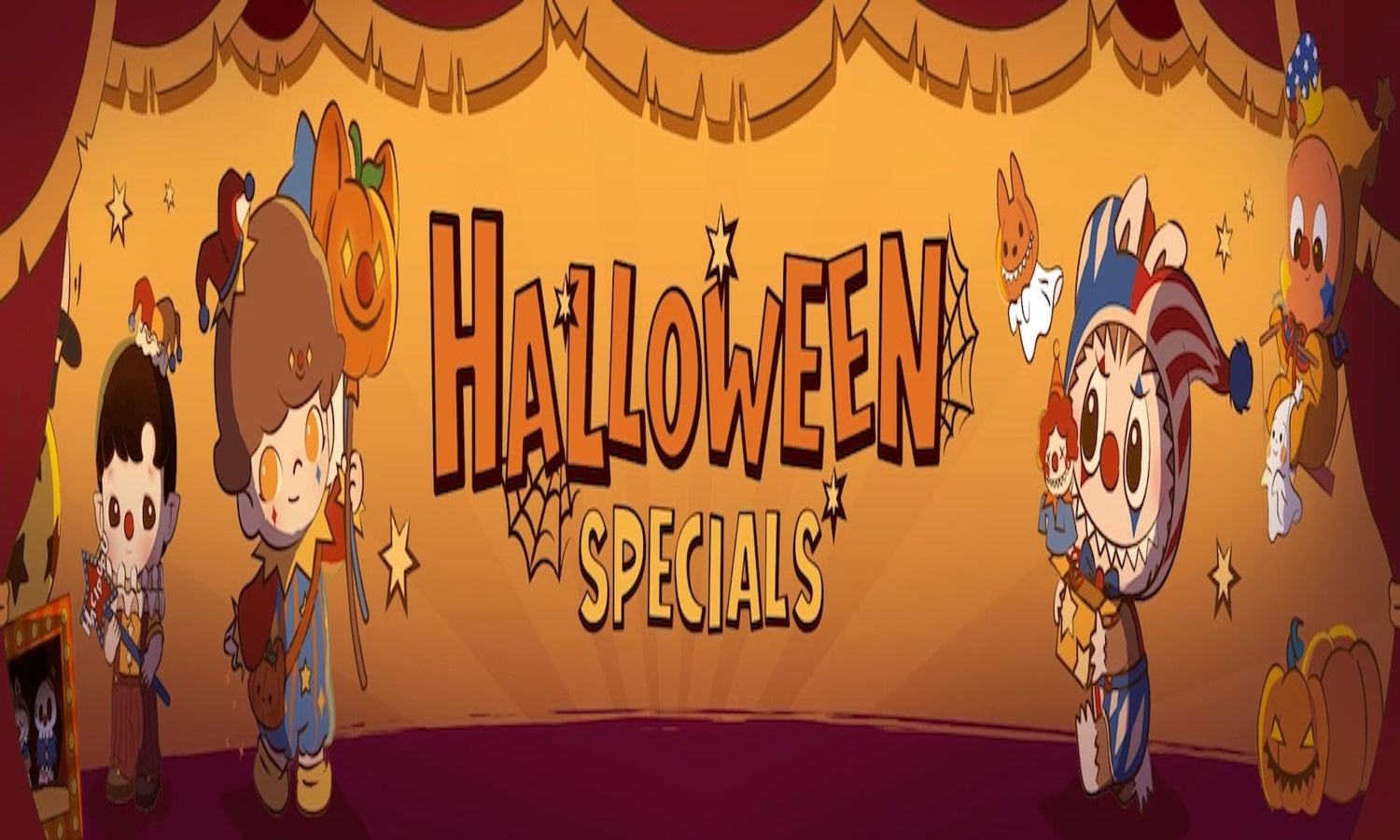 Labubu Halloween collection of spooky Pop Mart blind boxes and accessories