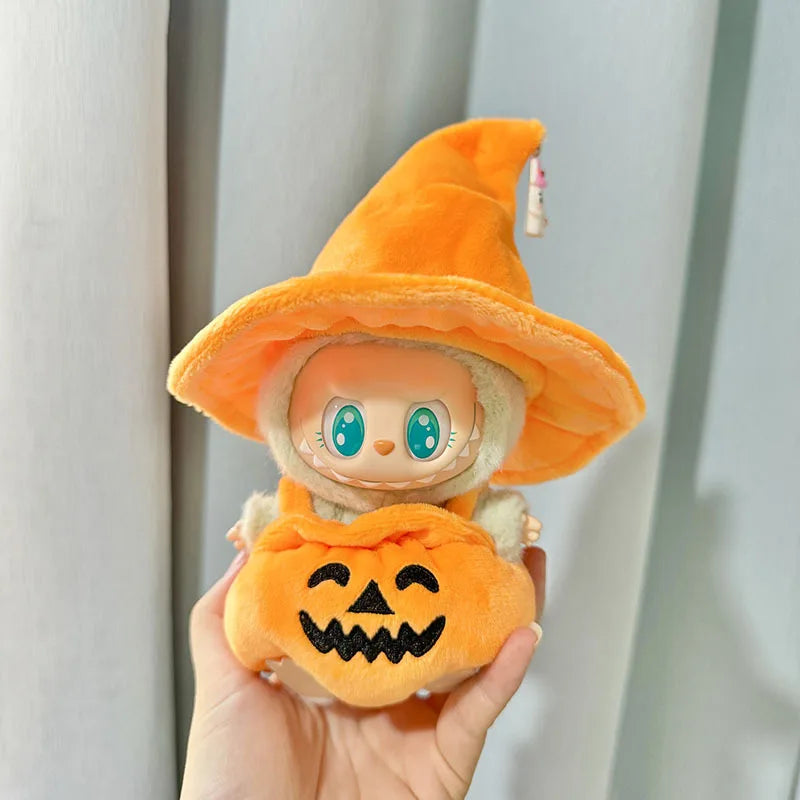 Kawaii 17cm Labubu Plush Doll Clothes & Custom Outfit Accessories