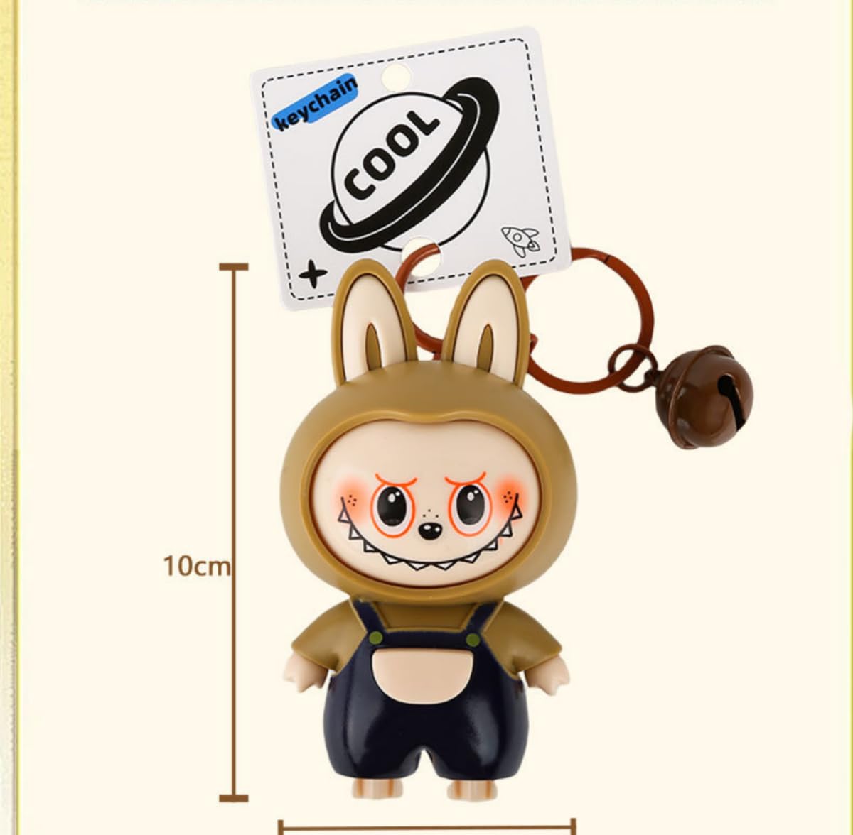 Labubu Keychain with Changeable Faces – Plush Bag Charm