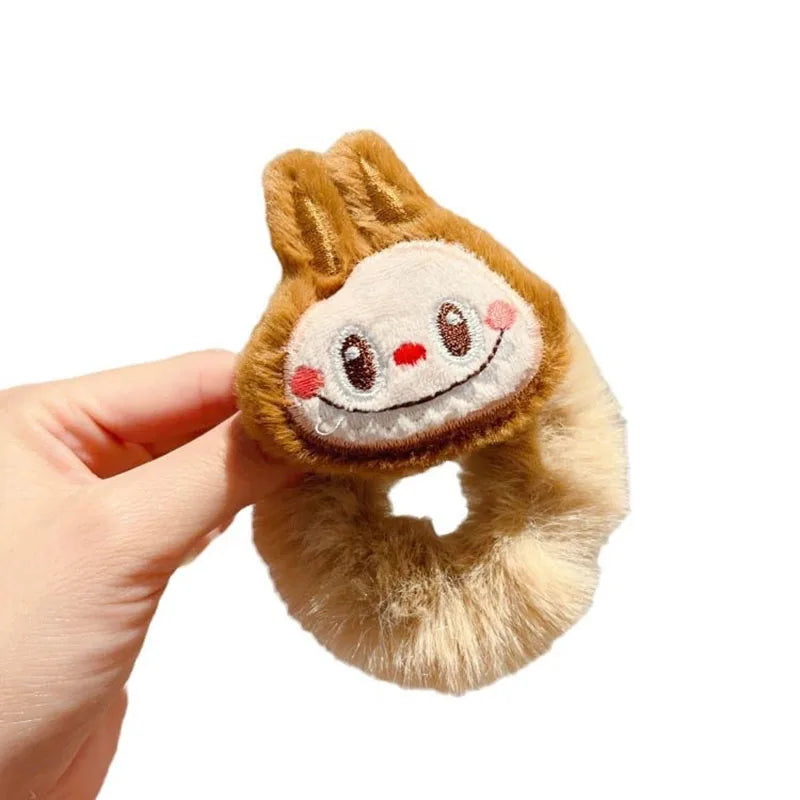 Labubu Plush Hairband – Cute Fluffy Hair Accessory for Girls