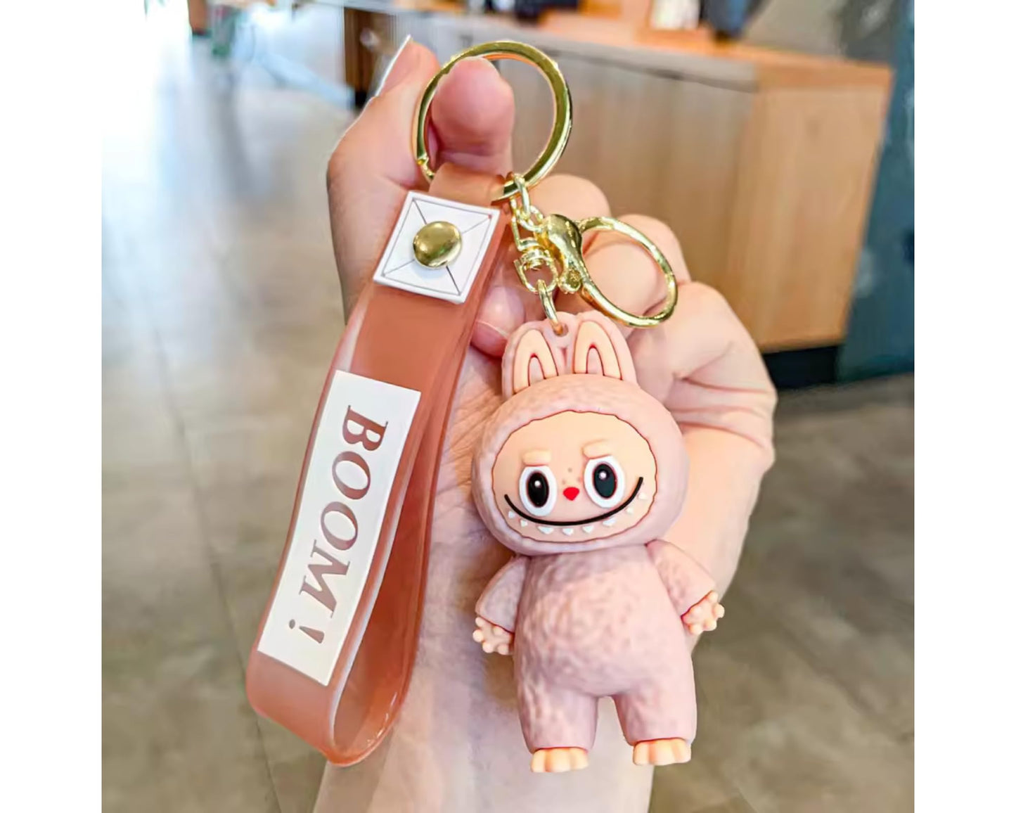 Labubu Keychain Set of 2 – Cute Plush Bag Charms & Key Rings