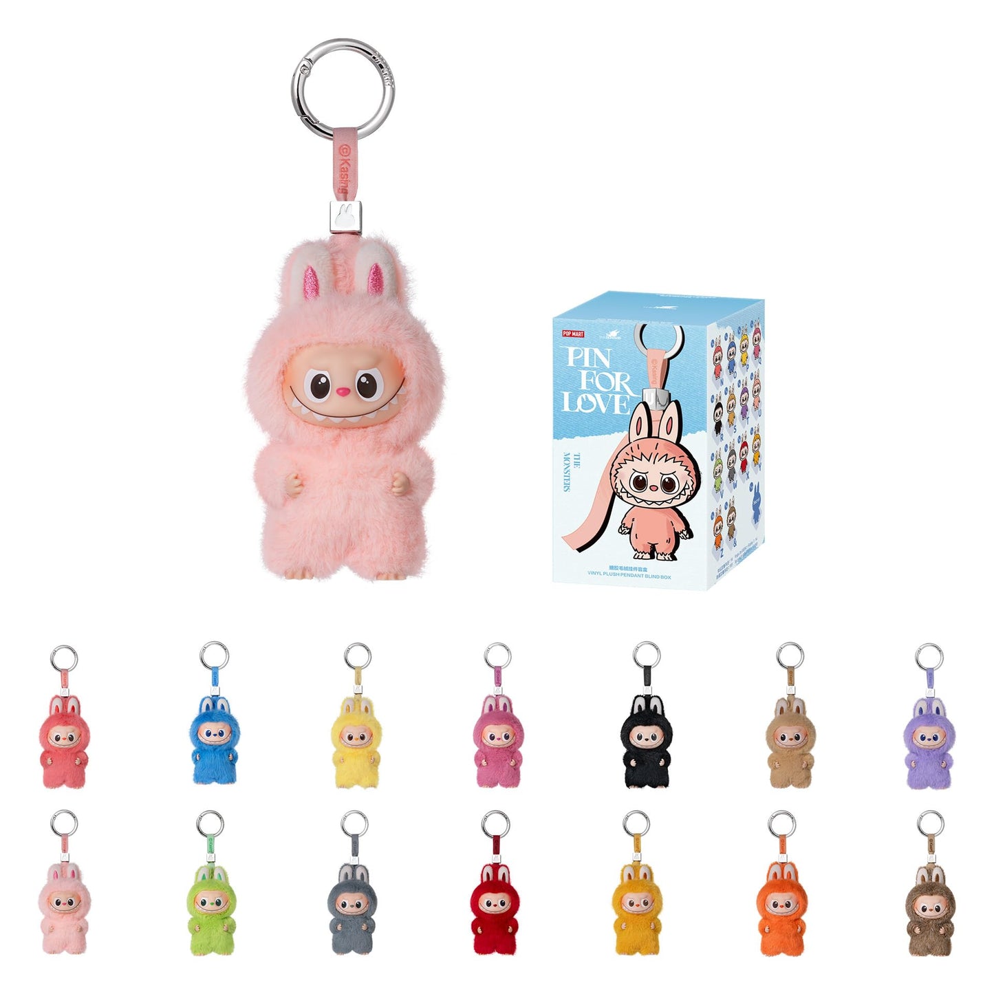 Labubu Pin for Love Blind Box (N-Z) – Pop Mart The Monsters Vinyl Plush Keychain