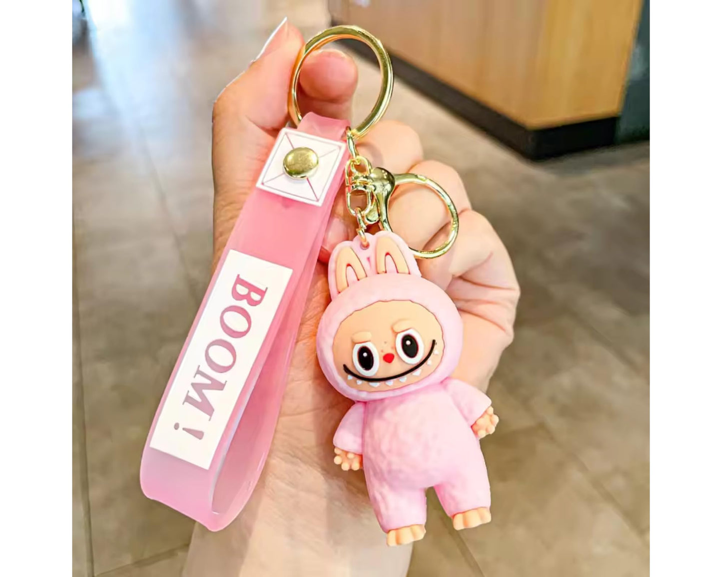Labubu Keychain Set of 2 – Cute Plush Bag Charms & Key Rings