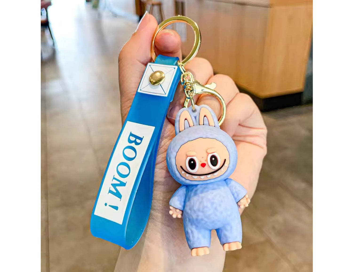 Labubu Keychain Set of 2 – Cute Plush Bag Charms & Key Rings