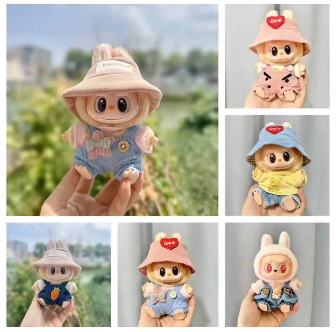 Official POP MART Labubu 17cm Plush Doll Clothes & Outfit Accessory Set