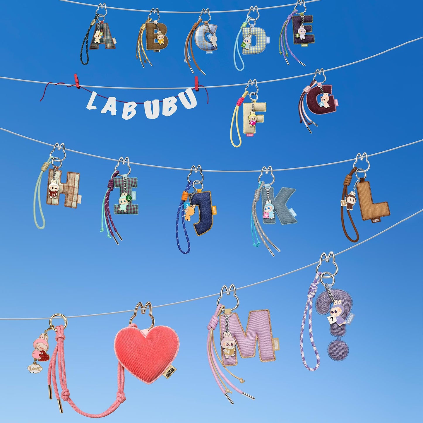 Labubu Pin for Love Blind Box (A-M) – Pop Mart The Monsters Vinyl Plush Keychain