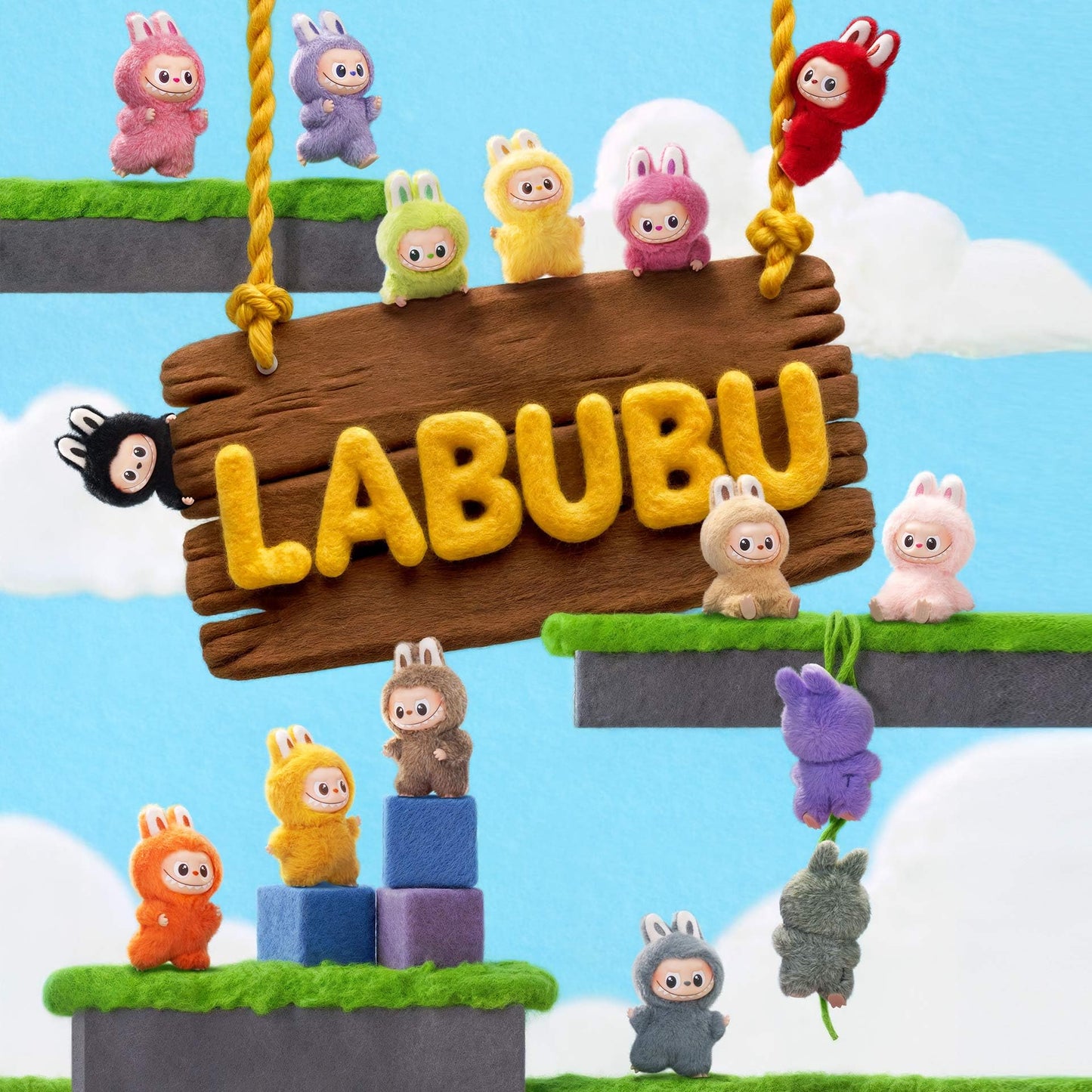 Labubu Pin for Love Blind Box (N-Z) – Pop Mart The Monsters Vinyl Plush Keychain