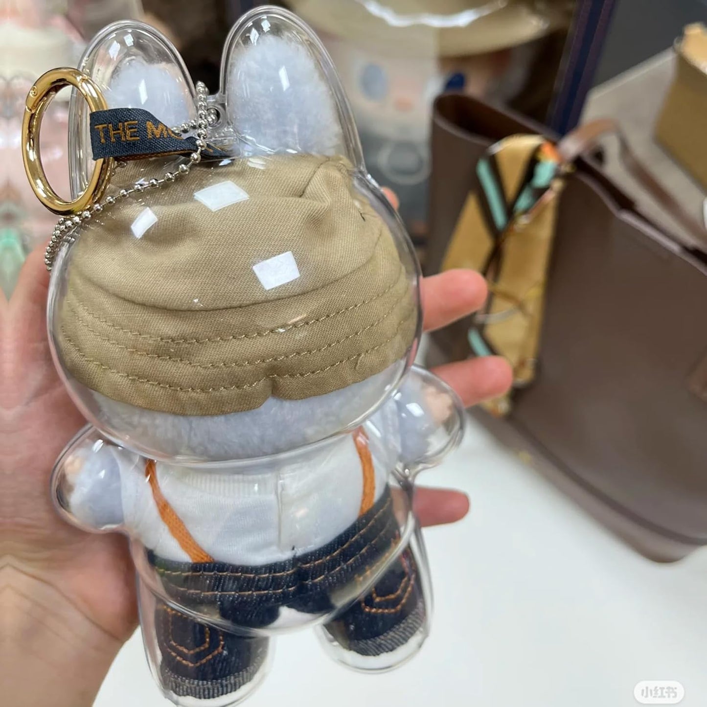 Official Labubu Protective Case | Clear Keychain Cover with Silicone Strap