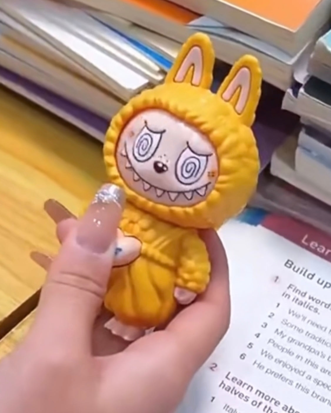 Labubu Keychain with Changeable Faces – Plush Bag Charm