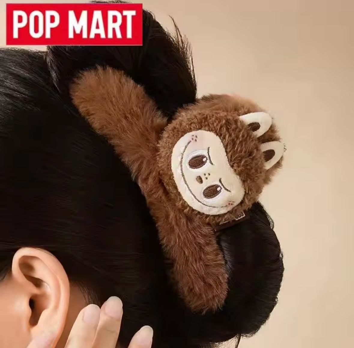 Labubu Plush Hairband – Cute Fluffy Hair Accessory for Girls
