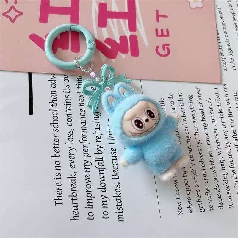 Labubu Keychain | Buy 1 or 4-Pack Cute Plush Bag Charms