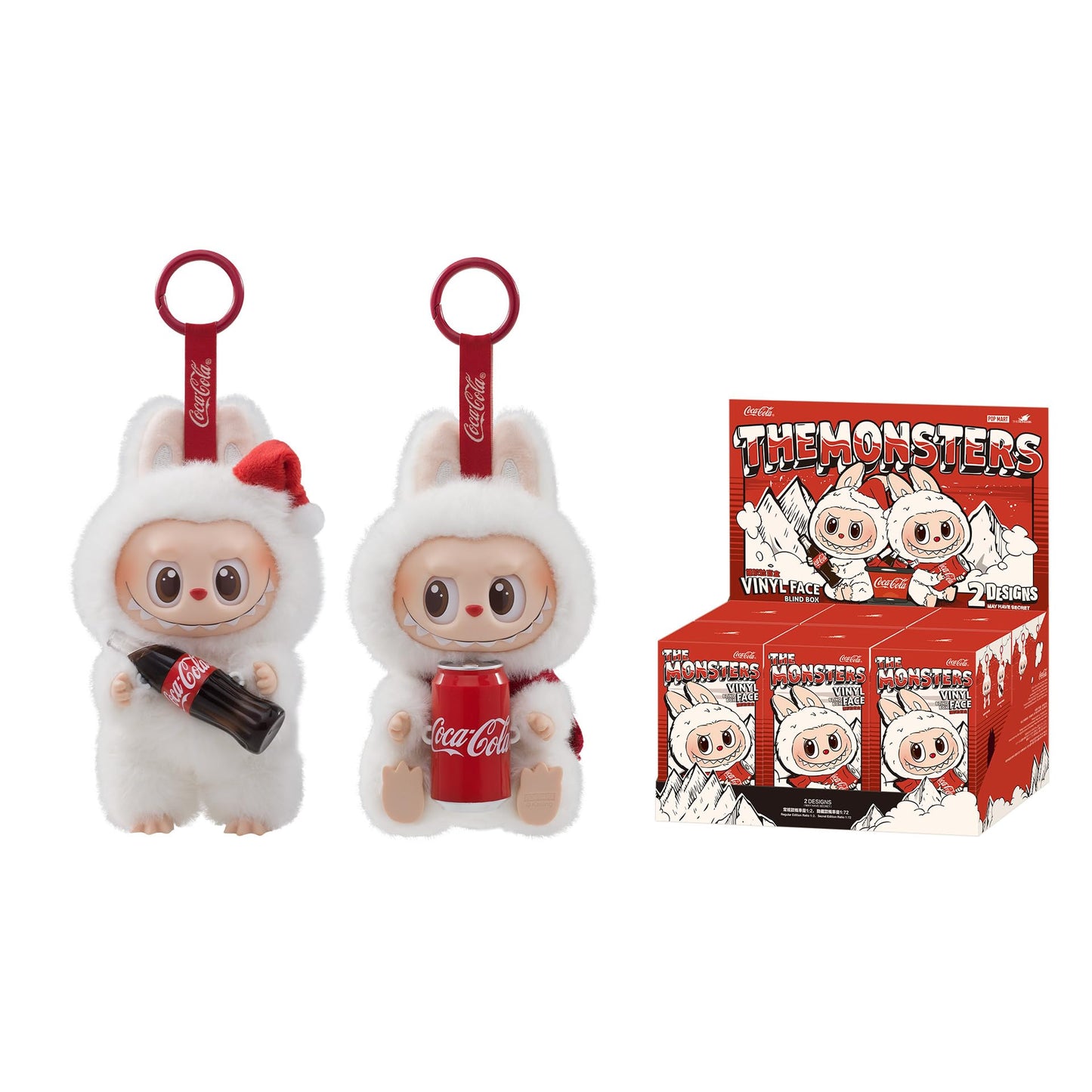 Official POP MART Labubu The Monsters Coca-Cola Series vinyl face blind box collectible figure with iconic red and white branding